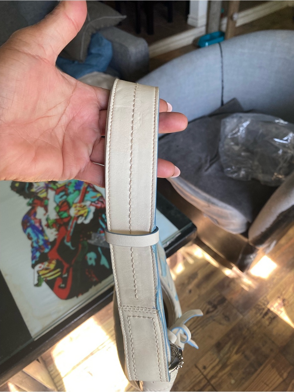 Coach Light Blue Signature Canvas Bucket Shoulder Bag - Picture 12 of 12